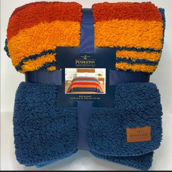 Pendleton Bedding Pendleton Sherpa Fleece Blanket King Size Poshmark